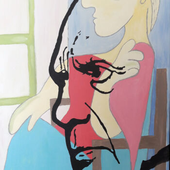 Peinture intitulée "Picasso Marie There…" par Raymond (Herka) Koelblen, Œuvre d'art originale, Acrylique