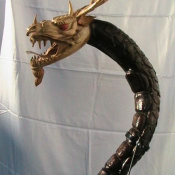 Skulptur mit dem Titel "Grand Dragon" von Didier Sorgues, Original-Kunstwerk