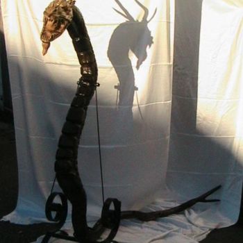 Sculpture titled "Grand Dragon" by Didier Sorgues, Original Artwork