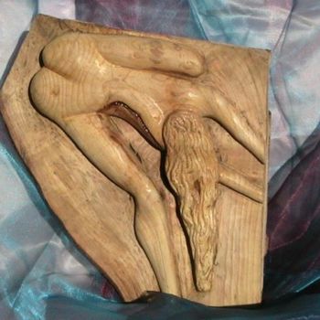 Sculpture titled "Nue penchee" by Didier Sorgues, Original Artwork