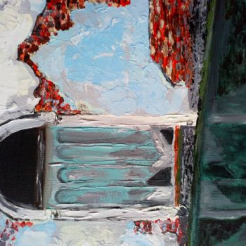 Pintura titulada "Balade à Venise" por Les Couleurs De Claire, Obra de arte original, Acrílico Montado en Bastidor de camill…