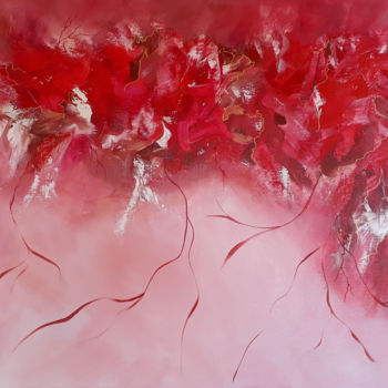 Картина под названием "Acalypha" - Muriel Benech (Muriel'B), Подлинное произведение искусства, Акрил Установлен на Деревянна…