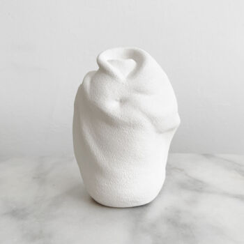 Sculpture titled "Wabi-Vase 8" by Lesia Danilina, Original Artwork, Clay