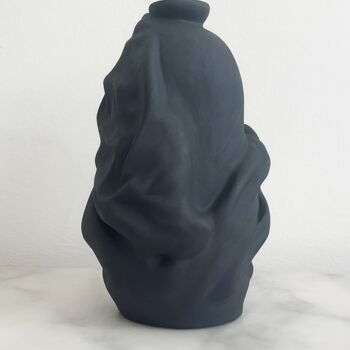 Sculpture titled "Wabi-Vase 11" by Lesia Danilina, Original Artwork, Clay