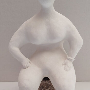 Skulptur mit dem Titel "anonyme plantureuse…" von Raymonde Koelblen/Pitoizel (PitRe), Original-Kunstwerk, Terra cotta