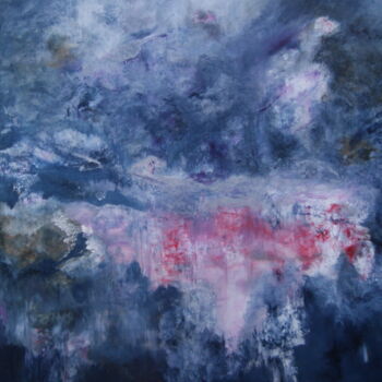 Painting titled "The Great Storm" by Lesley Blackburn, Original Artwork, Oil