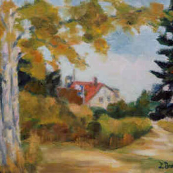 Malerei mit dem Titel "Maine, Fort Point" von Lesley Braren, Original-Kunstwerk, Öl