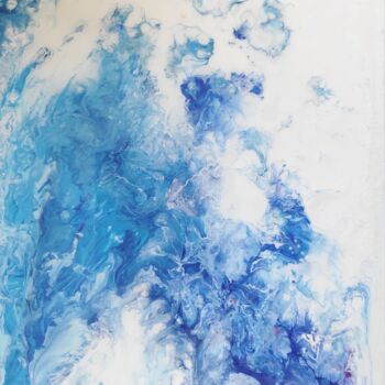 Painting titled "Ice melt" by Leslie Lachiche, Original Artwork, Acrylic