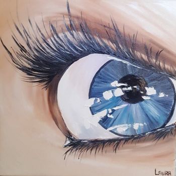 Schilderij getiteld "Expressions n° 1, 2…" door Les Peintures De Laura, Origineel Kunstwerk, Olie