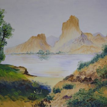 Peinture intitulée "Le rocher de Roqueb…" par Les Peintures De Laura, Œuvre d'art originale, Huile