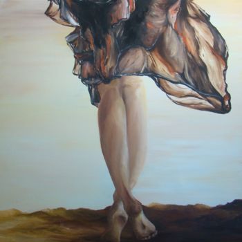 Pintura titulada "Sur le chemin" por Les Peintures De Laura, Obra de arte original, Oleo