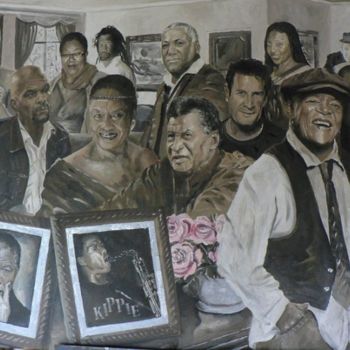 绘画 标题为“south africa music…” 由Lester Claude Stone, 原创艺术品, 油