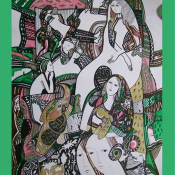 Картина под названием "Леся биленко мысли…" - Lesya Bilenko, Подлинное произведение искусства, Другой