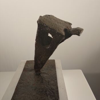 Skulptur mit dem Titel "Stan rzeczy" von Leszek Dziaduch, Original-Kunstwerk, Metalle