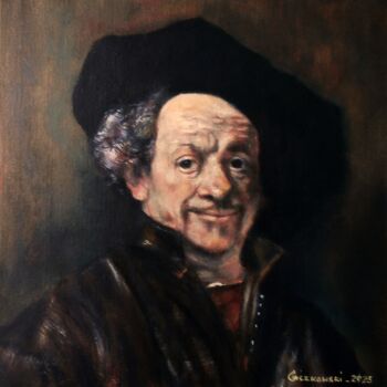 Painting titled "In memory of happy…" by Leszek Gaczkowski, Original Artwork, Oil