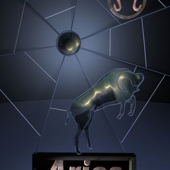 Digitale Kunst getiteld "Aries-D" door Letailleur-H, Origineel Kunstwerk, 3D-modellering