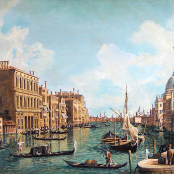 Картина под названием "Venise - Le Grand C…" - Maxime Letang, Подлинное произведение искусства, Акрил