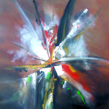Peinture intitulée "ABYSSE" par Léti, Œuvre d'art originale, Acrylique Monté sur Châssis en bois