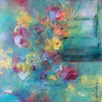 Painting titled "Hoa (18-06-49-50x50…" by Létidor, Original Artwork, Acrylic