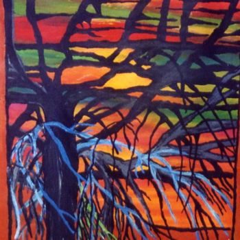 Painting titled "Atijanij - tree of…" by Letty Nupanunga, Original Artwork, Oil