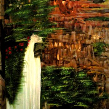 Painting titled "Landscape" by Socam, Original Artwork, Oil