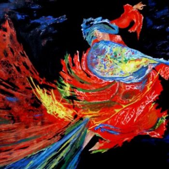 Pintura titulada "Gypsy passion." por Socam, Obra de arte original, Oleo