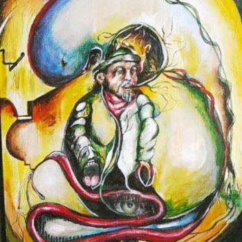Painting titled "HECHICERO" by Jacky Levillain, Original Artwork, Other