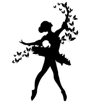 Rysunek zatytułowany „Ballerina outlines…” autorstwa Leyla Aliyeva, Oryginalna praca, Akwarela