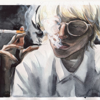 Painting titled "Excellent student a…" by Leyla Zhunus, Original Artwork, Watercolor