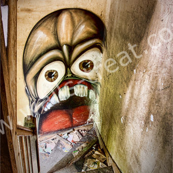 Photographie intitulée "Famished Gnome" par Le Zèbre Urbain, Œuvre d'art originale