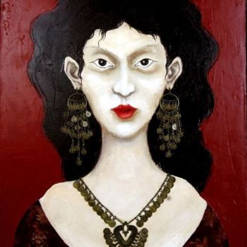 Peinture intitulée "Carmen.Canvas, oi" par Niko Lezhava, Œuvre d'art originale