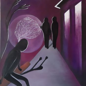Malerei mit dem Titel "SoulJ" von Luciano Fernandes, Original-Kunstwerk, Öl