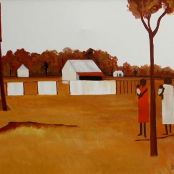 Pittura intitolato "outback" da Bernard L'Hostis, Opera d'arte originale