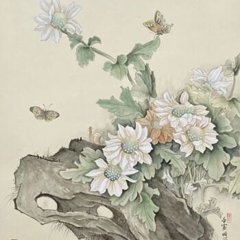 Pintura titulada "花卉系列：翠" por Li Ming, Obra de arte original, Tinta