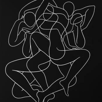 Peinture intitulée "Elusive dance" par Lia Chechelashvili, Œuvre d'art originale, Acrylique Monté sur Châssis en bois