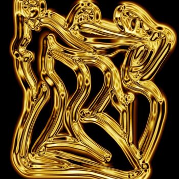 Arts numériques intitulée "Three golden graces" par Lia Chechelashvili, Œuvre d'art originale, Autre