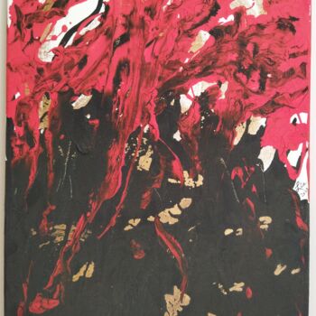 Pintura intitulada "Selva roja" por Lia, Obras de arte originais, Acrílico
