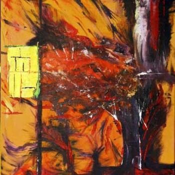 Peinture intitulée "Tête explosée 22" par Liam G Déziel, Œuvre d'art originale, Huile
