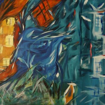 Peinture intitulée "Fenêtres / 53" par Liam G Déziel, Œuvre d'art originale, Huile