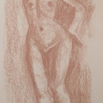 Картина под названием "Female Figure In Pa…" - Liam Ryan, Подлинное произведение искусства, Пастель