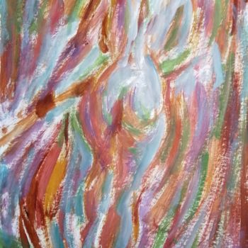 Painting titled "Fauvist Figure Numb…" by Liam Ryan, Original Artwork, Acrylic