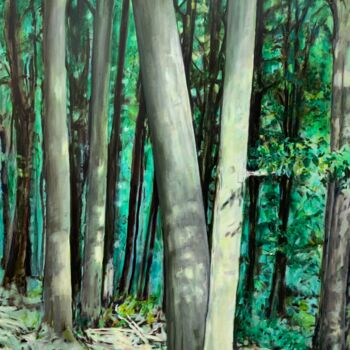 제목이 "Waldlandschaft Mutt…"인 미술작품 Liane Lonken로, 원작, 기름 나무 들것 프레임에 장착됨