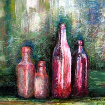 Painting titled "Bottles" by Gwen Liang, Original Artwork, Other