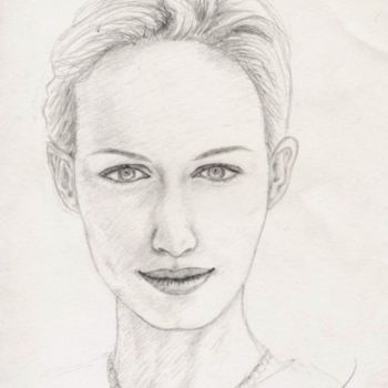 Drawing titled "Lady" by Gwen Liang, Original Artwork, Other