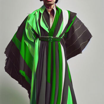 Arts numériques intitulée "Dics in Dresses Gad…" par Lians Jadan, Œuvre d'art originale, Image générée par l'IA
