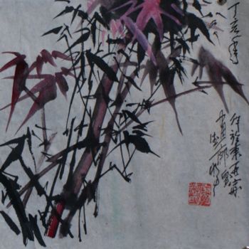 Pintura intitulada "花鸟" por Shan Wai Shan Ren, Obras de arte originais, Outro