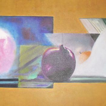 Painting titled "Fruto Proibido" by Amélia M Henriques, Original Artwork