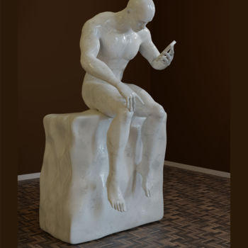 Arte digital titulada "L'Instagrameur" por Dominique Paquay, Obra de arte original, Modelado 3D