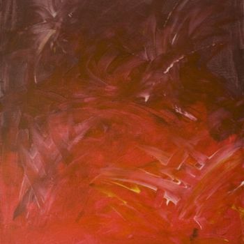 Painting titled "Rouge" by Liberyl, Original Artwork, Oil