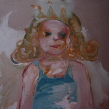 Painting titled "Princesse" by Li Chen, Original Artwork, Oil